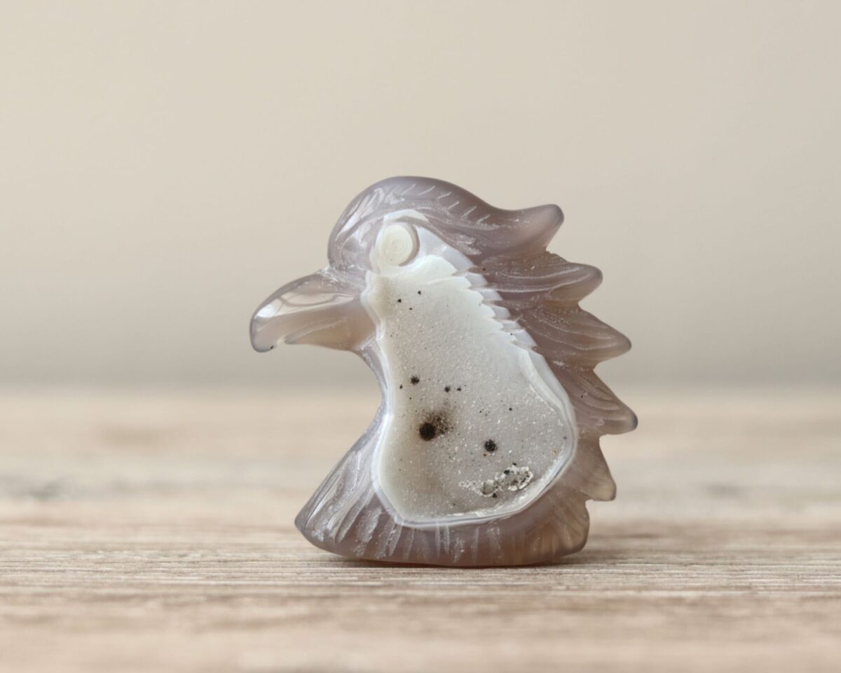 Unieke druzy agaat adelaar met prachtige details