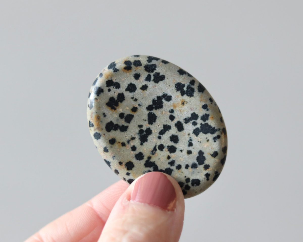 Aardende Worry stone Dalmatiër Jaspis