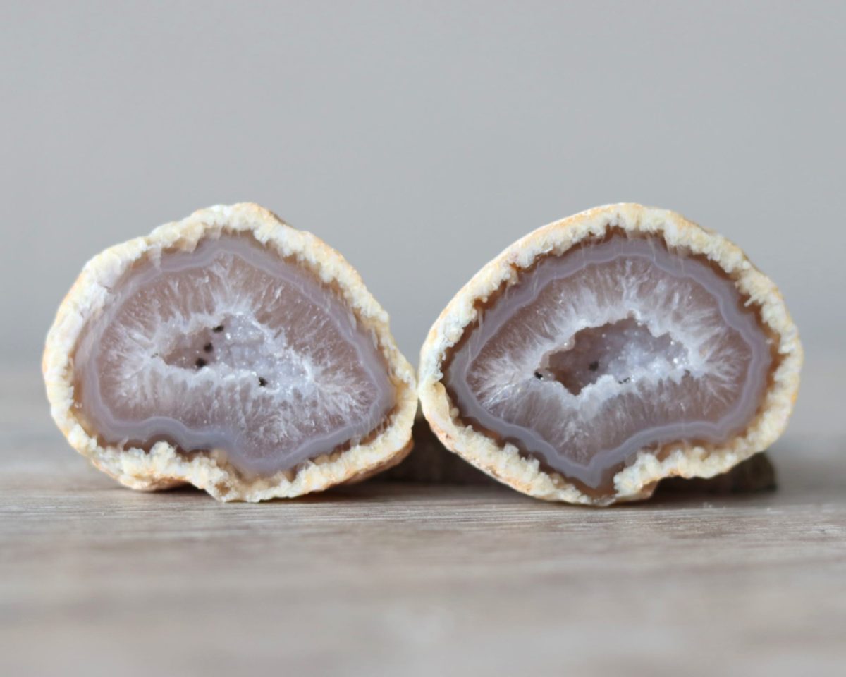 Prachtig agaat geodepaar