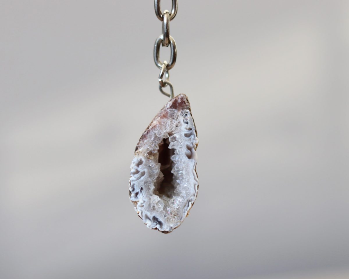 beschermende agaat sleutelhanger