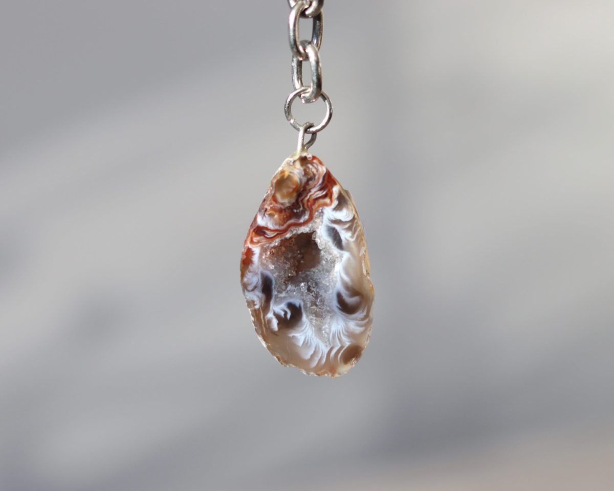 Unieke agaat sleutelhanger